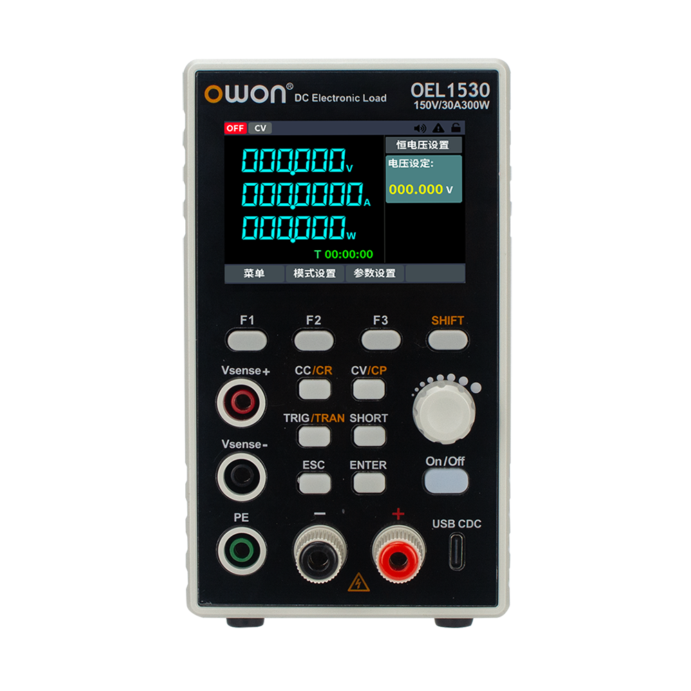 OWON OEL1530TV Series DC Electronics Load- 150V, 30A- 300W
