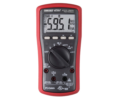 Kusam Meco -KM-251- -5/6 DIGIT 6000 COUNTS DIGITAL MULTIMETER WITH EF-DETECTION & PC INTERFACE