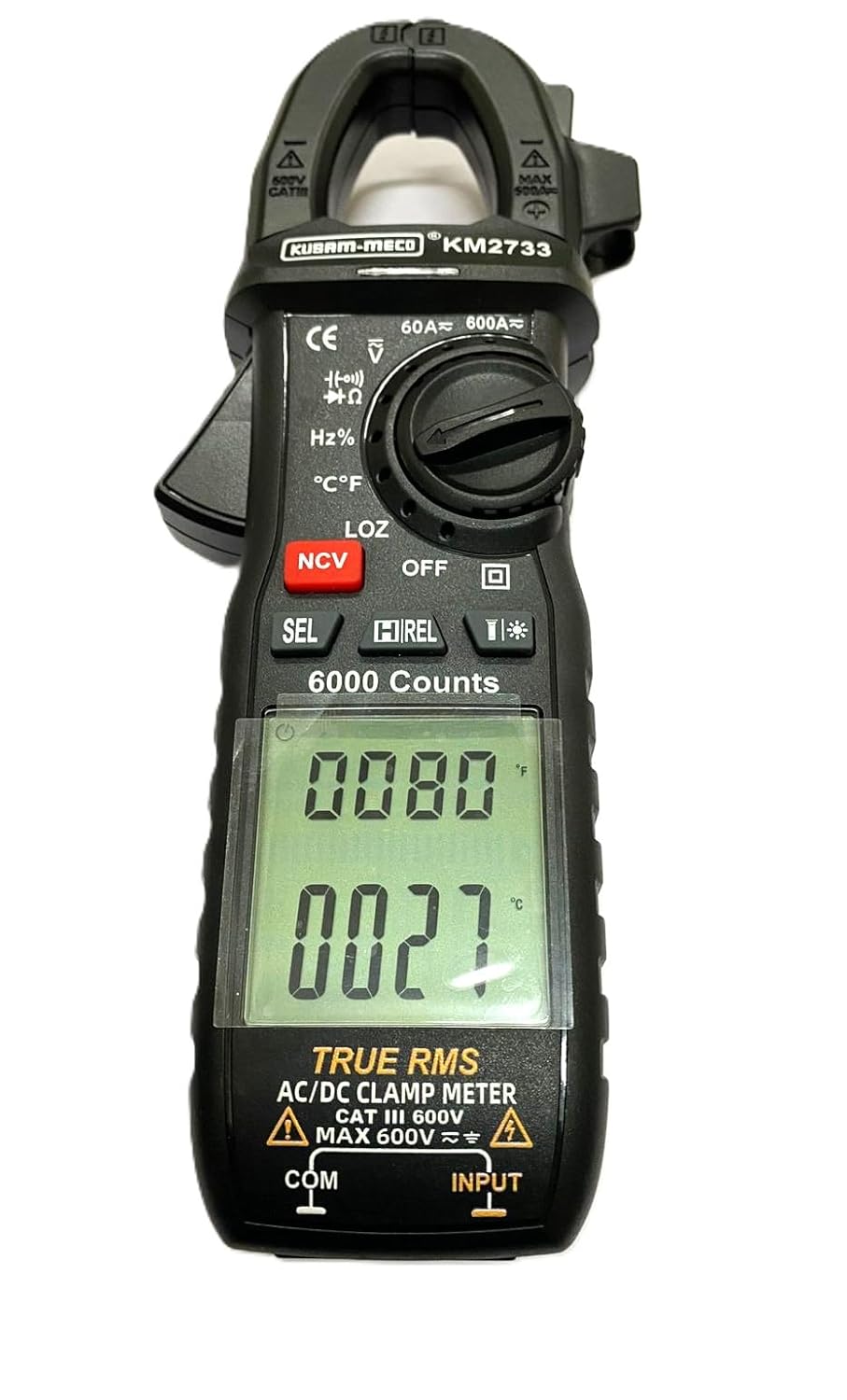 Kusam Meco KM-2733 600A AC/DC TRMS DIGITAL CLAMPMETER