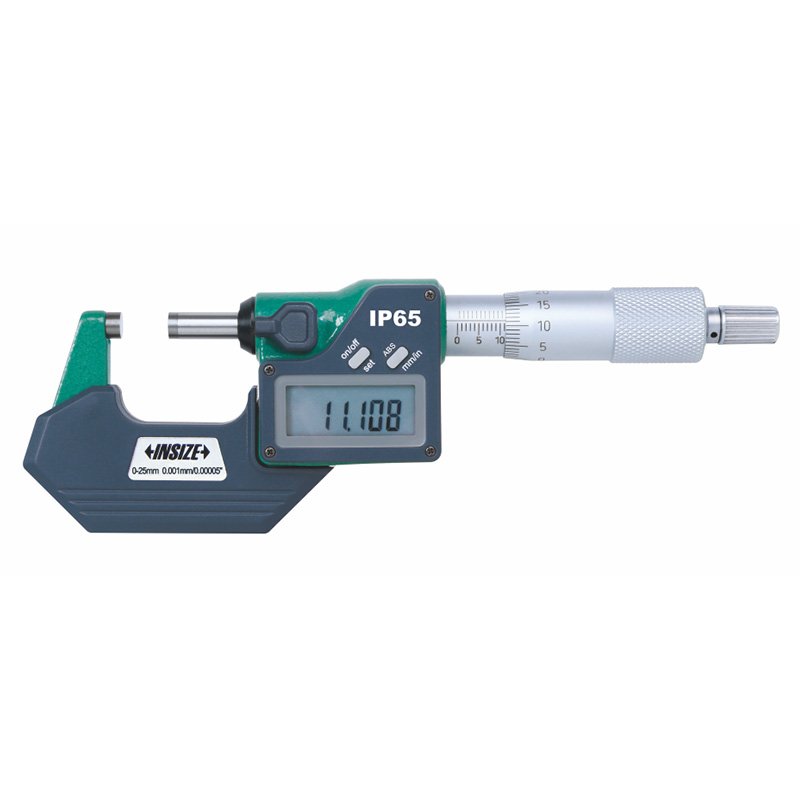 Insize Digital Outside Micrometer (IP65 , Waterproof) - 3108-75A (50-75MM
