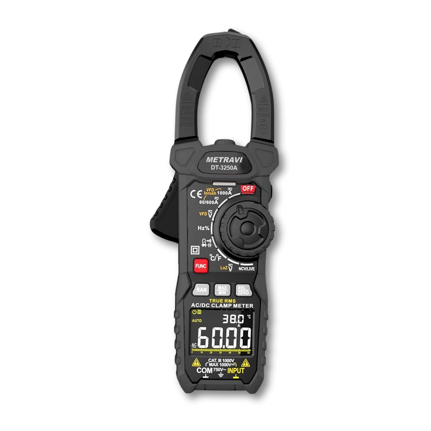 Metravi DT-3250A Digital TRMS AC/DC Clamp Meter