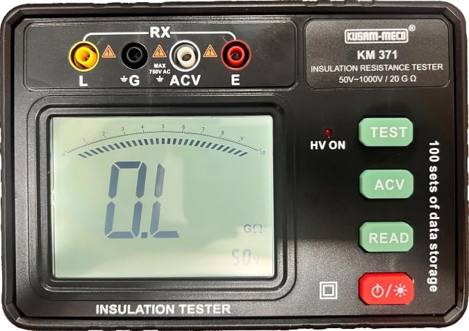 KUSAM-MECO KM-371 DIGITAL INSULATION RESISTANCE TESTER
