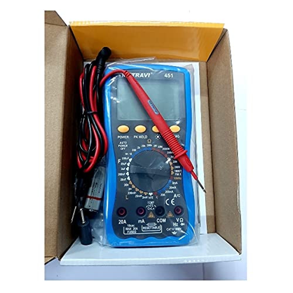 Metravi 451 Digital LCR Meter with Multimeter