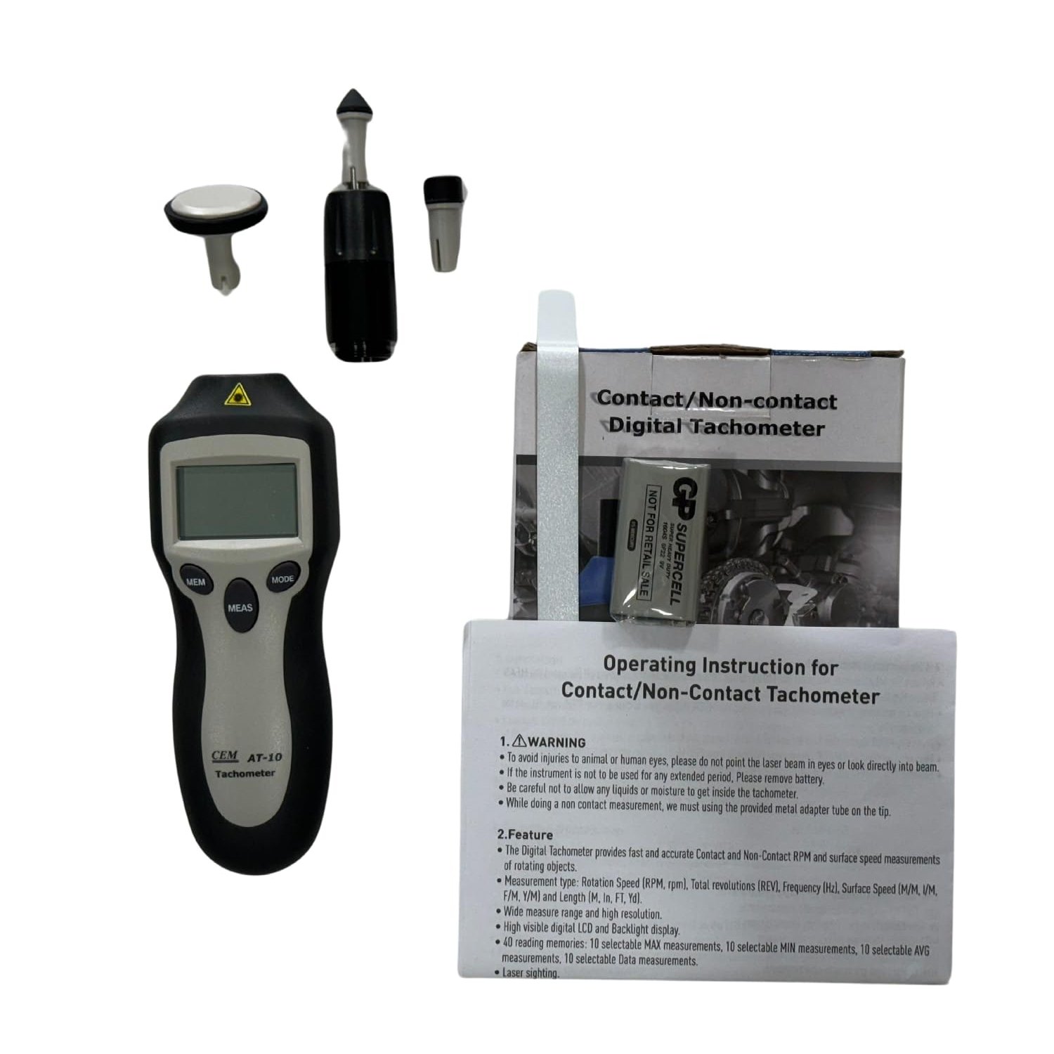 CEM AT-10 Tachometer