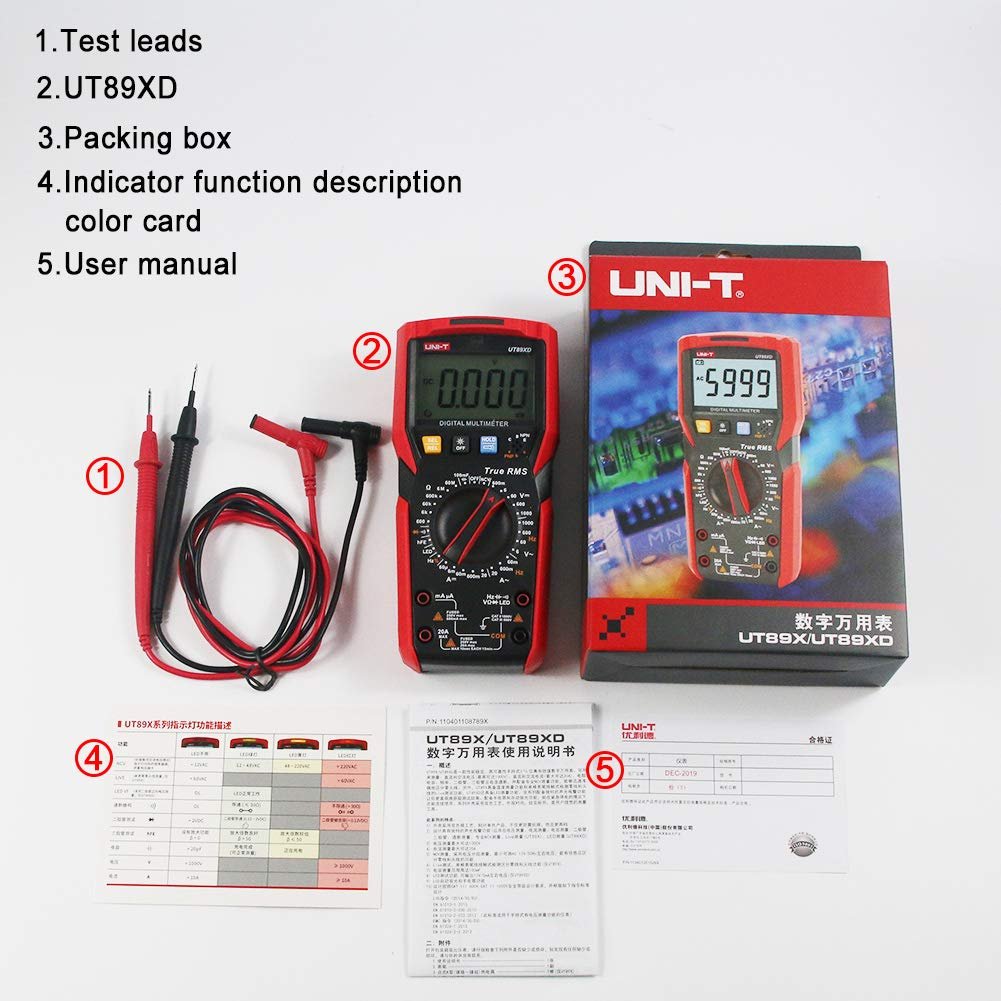 UT89XD Series Digital Multimeters