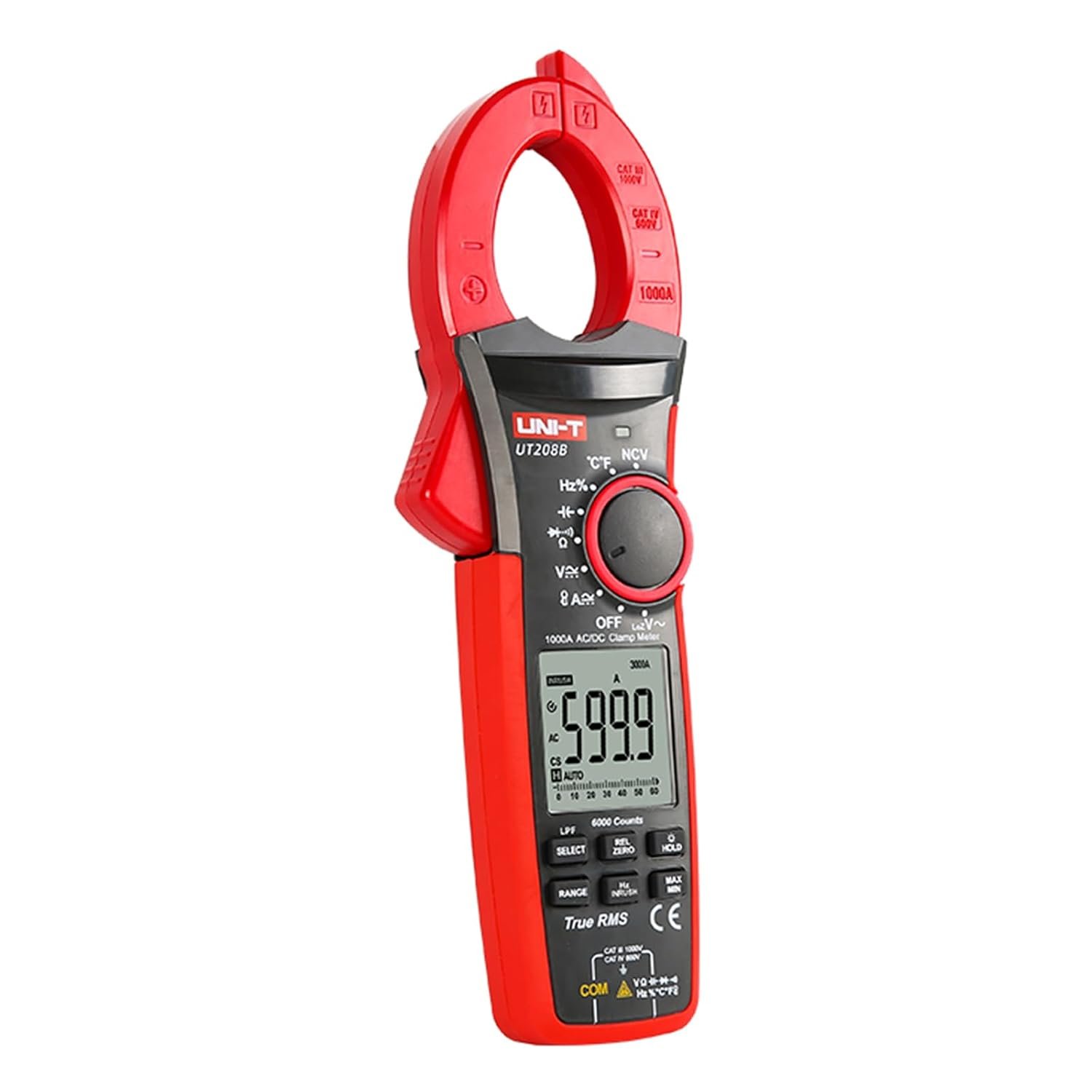 UNI-T UT208B True RMS Digital Clamp Meter- 1000A AC/DC