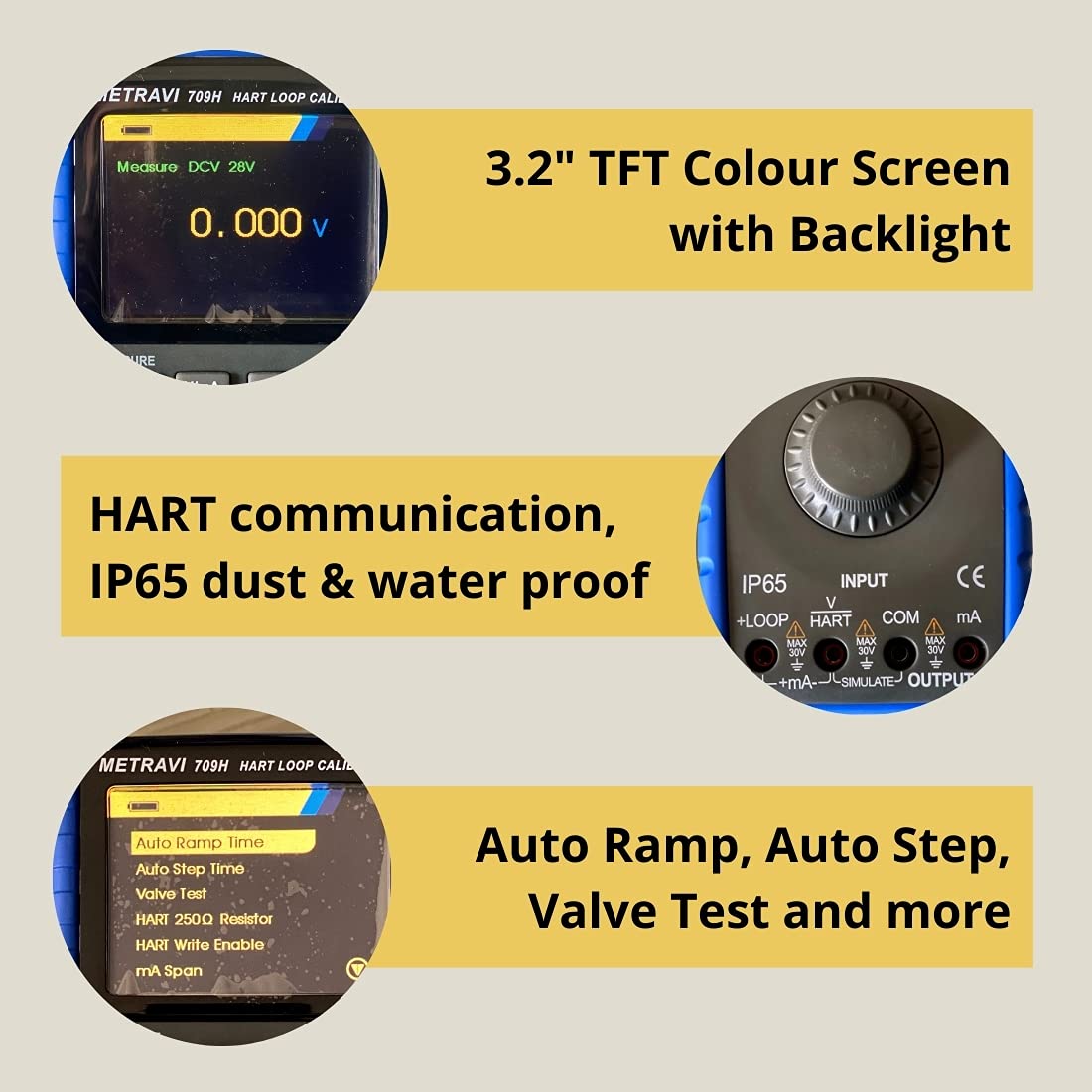 Metravi 709H mV mA Loop Calibrator with HART Communication