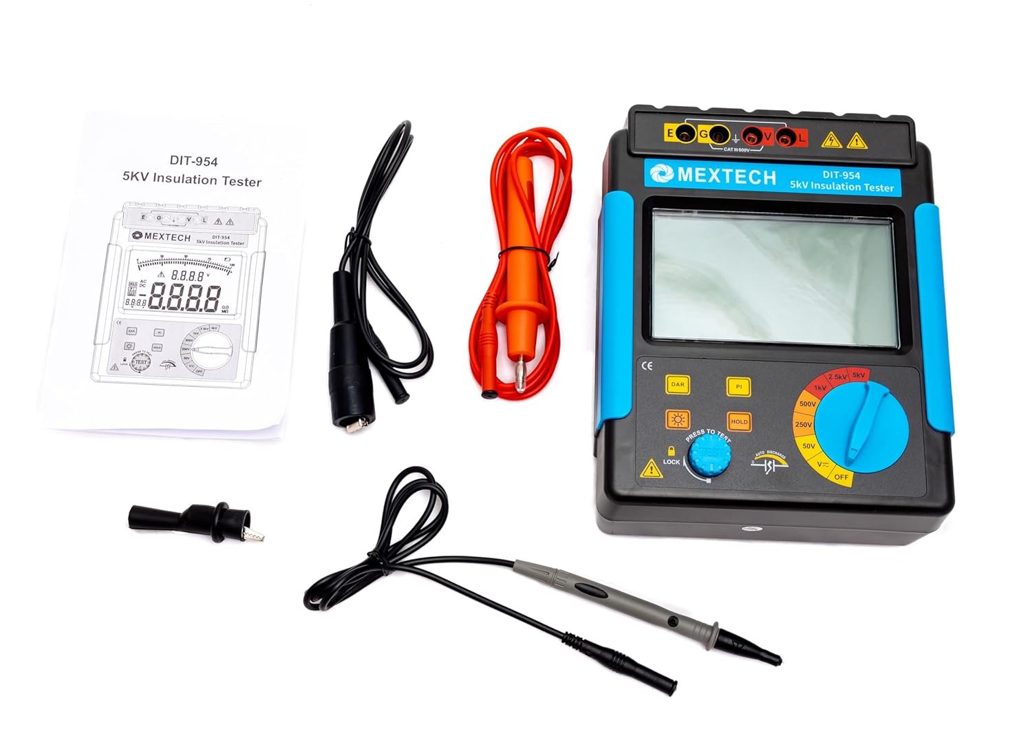 Mextech DIT954 5kV Digital Insulation Tester Image