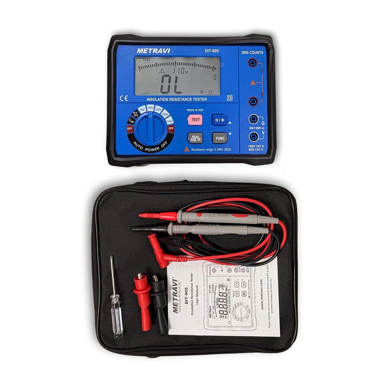 METRAVI DIT-905 Digital Insulation Tester