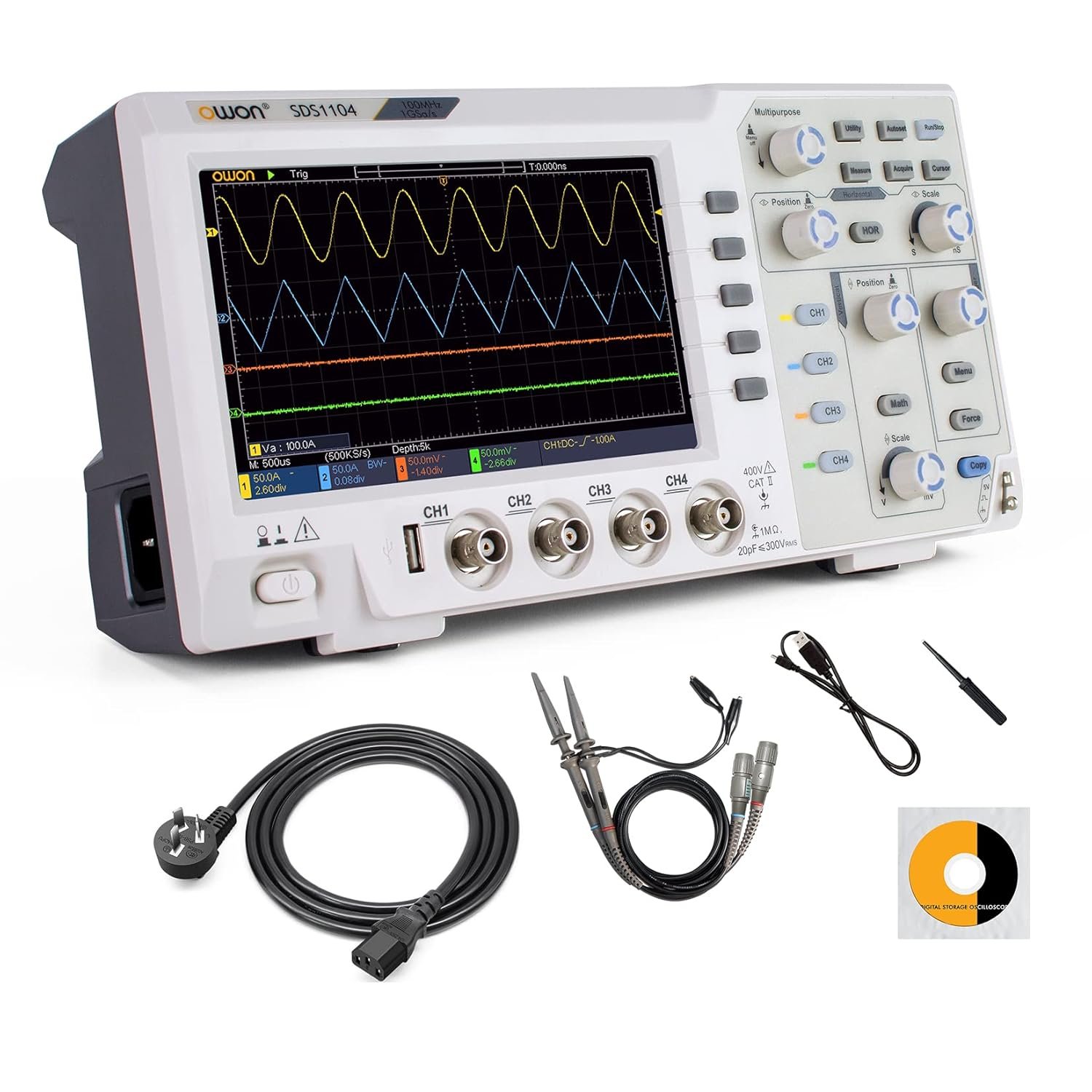 OWON SDS1104 4CH Series Economical Type Digital Oscilloscope