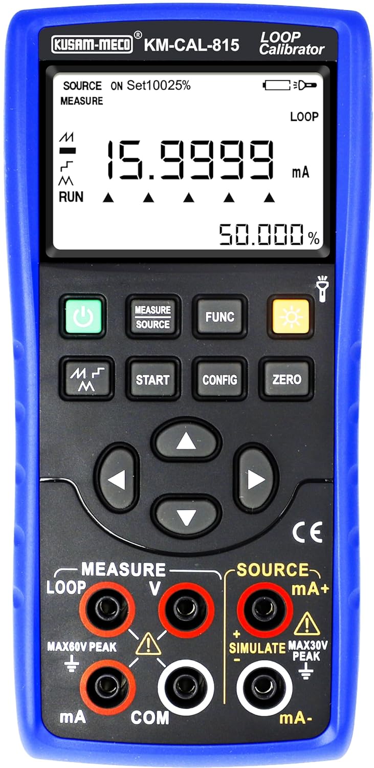 Kusam Meco-KM-CAL-815-V / mA Calibrator. Output DC voltage.  Measure DC current, DC Voltage.