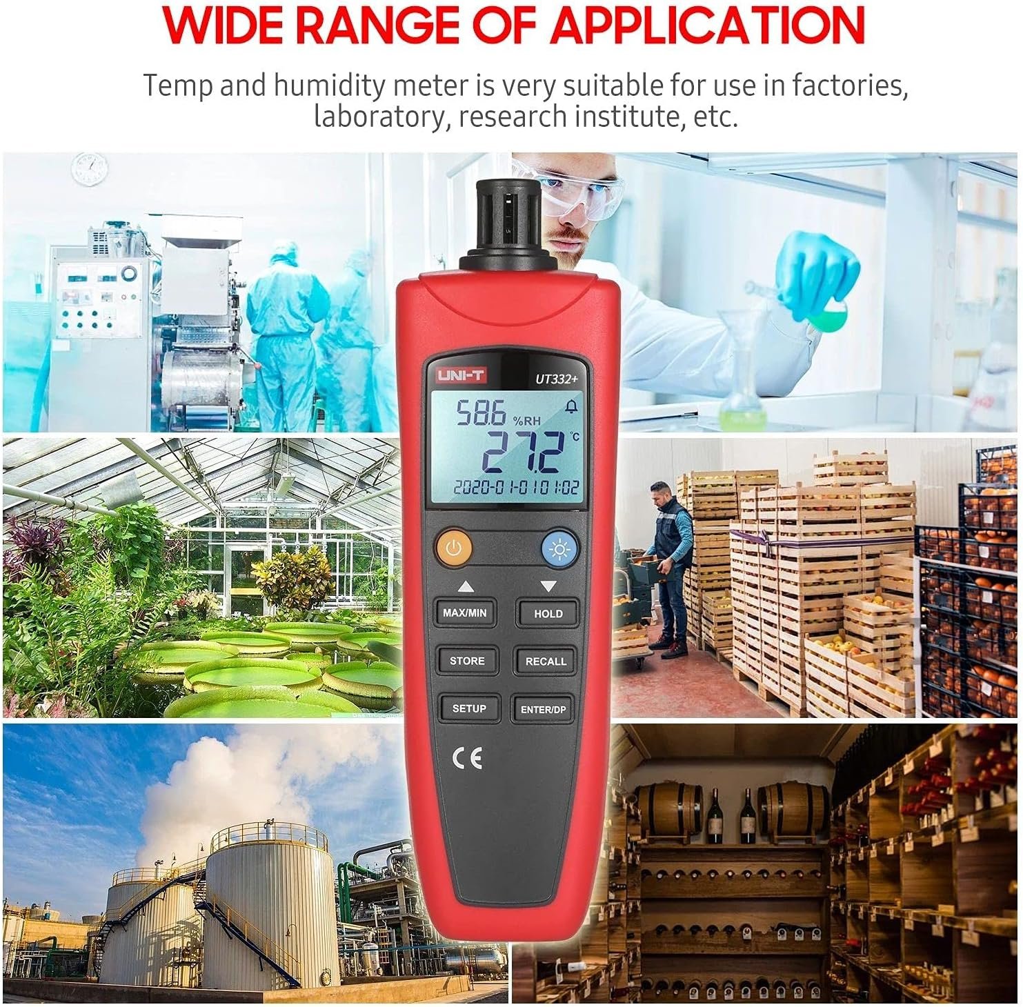 UNI-T UT332+ Series Temperature Humidity Meters