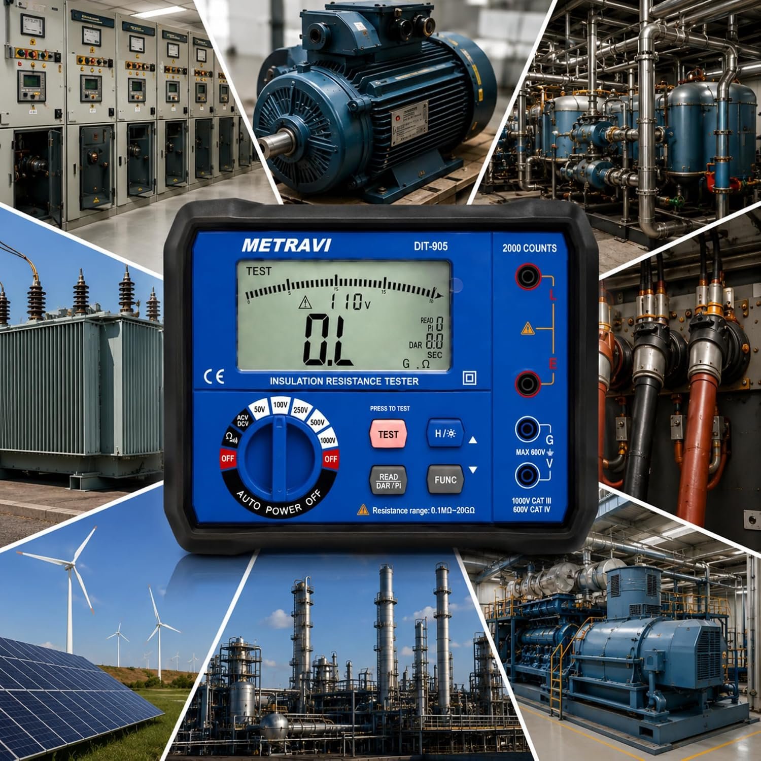 METRAVI DIT-905 Digital Insulation Tester