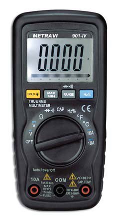Metravi 901-IV TRMS Compact Digital Multimeter with Analogue Bargraph & Double Insulation