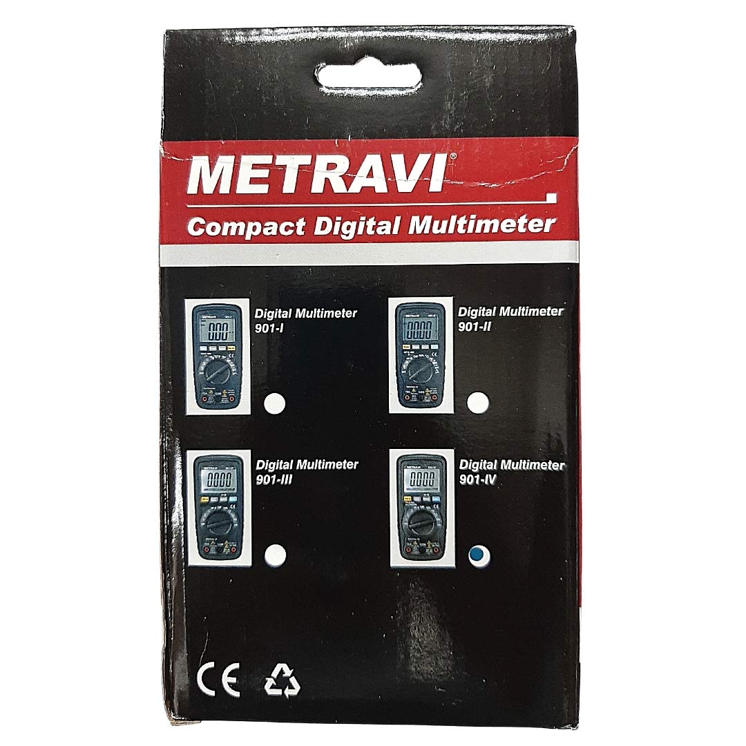 Metravi 901-IV TRMS Compact Digital Multimeter with Analogue Bargraph & Double Insulation