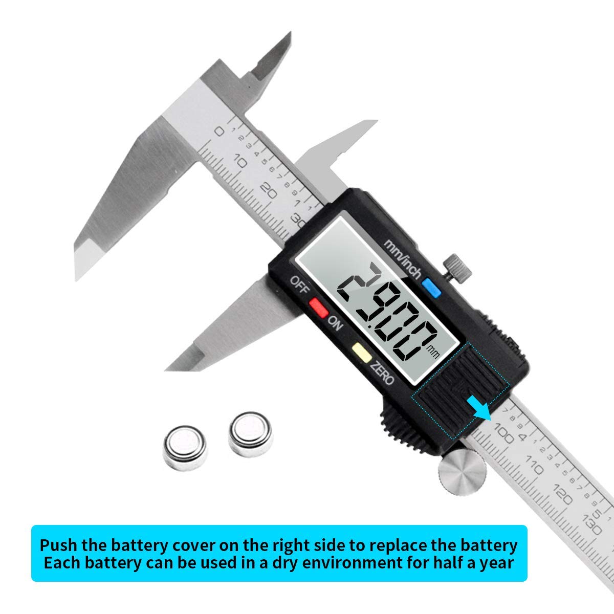 Aerospace 8 Inch | 200mm Digital Vernier Caliper | Micrometer for Precise Measurement in MM and Inch