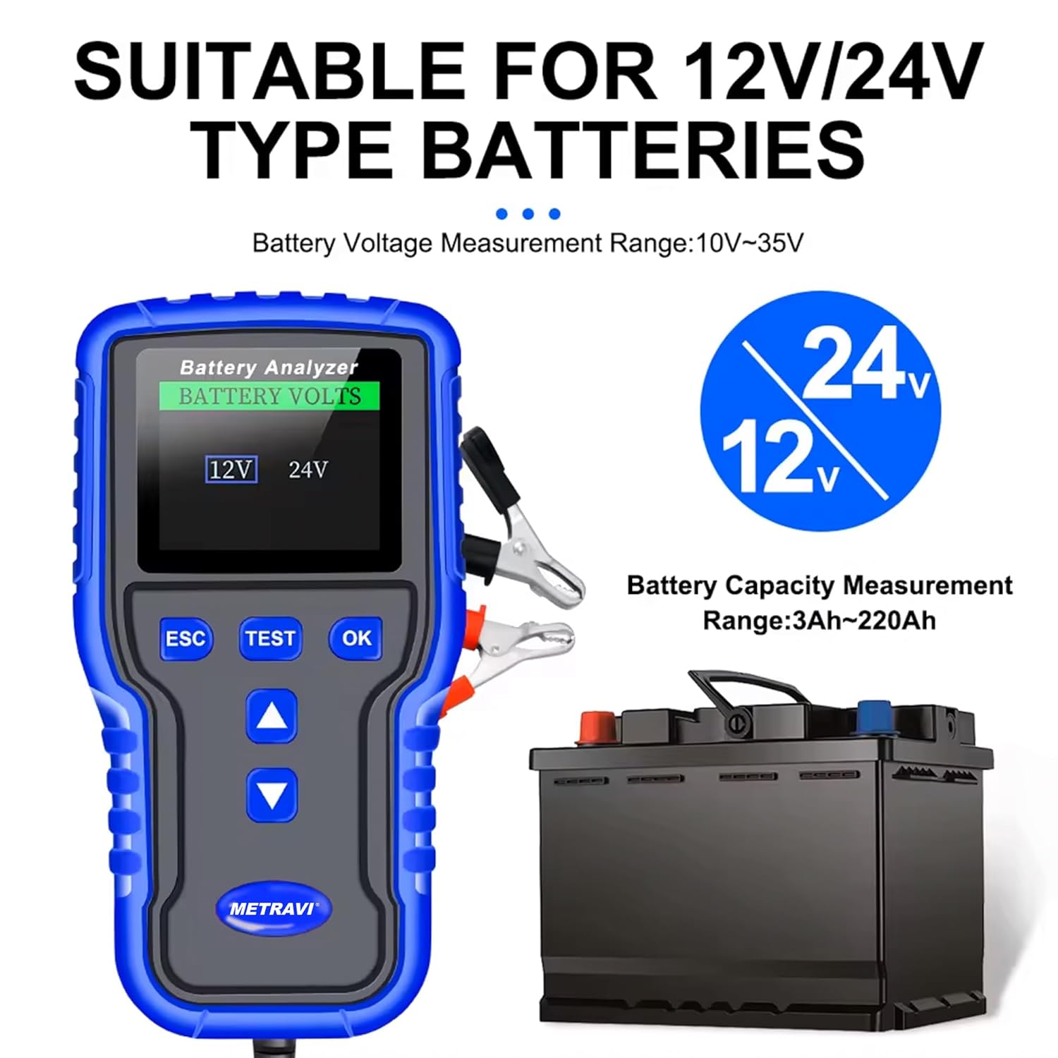 Metravi BT-220 Battery Analyser
