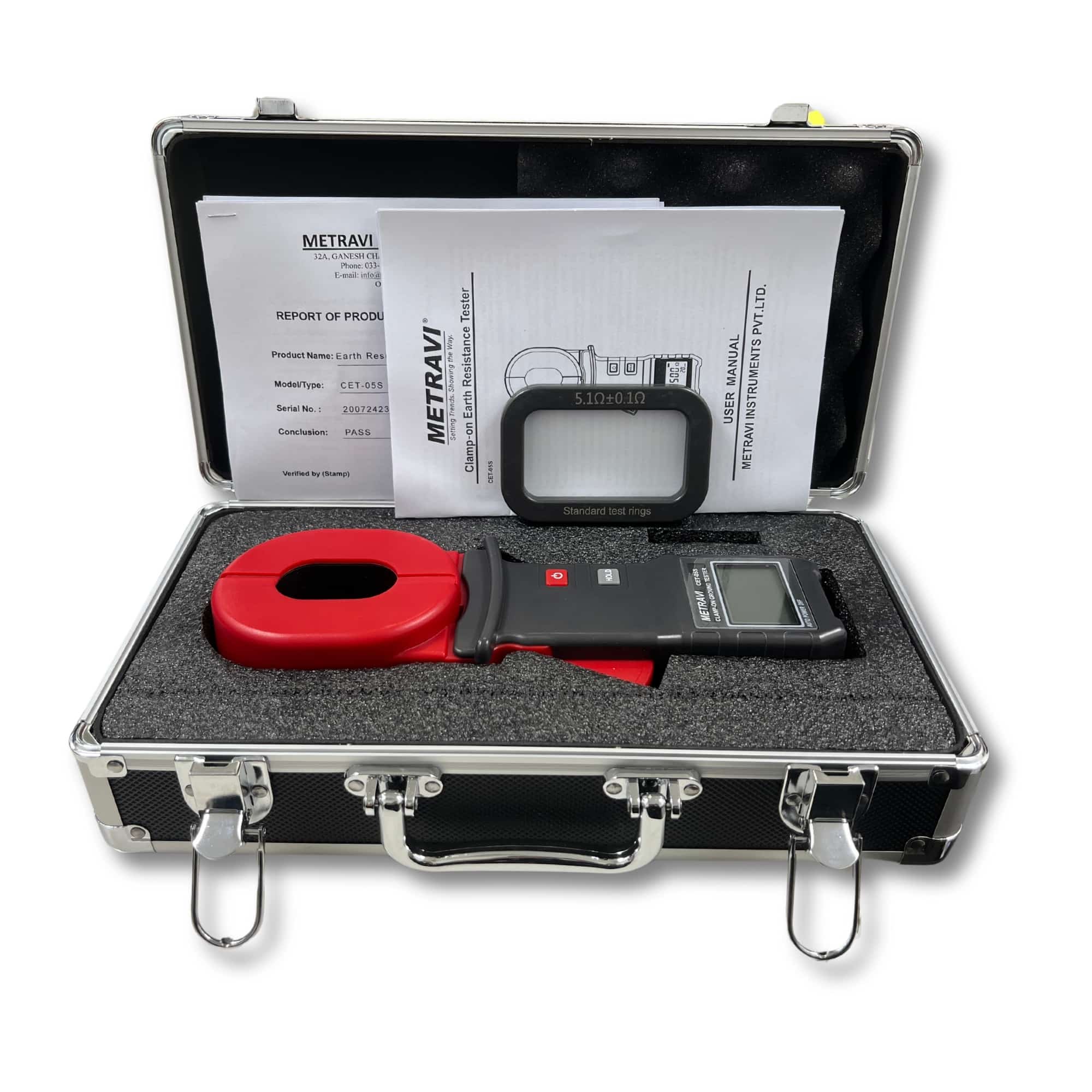 Metravi CET-05S CLAMP-ON GROUND/EARTH RESISTANCE TESTER
