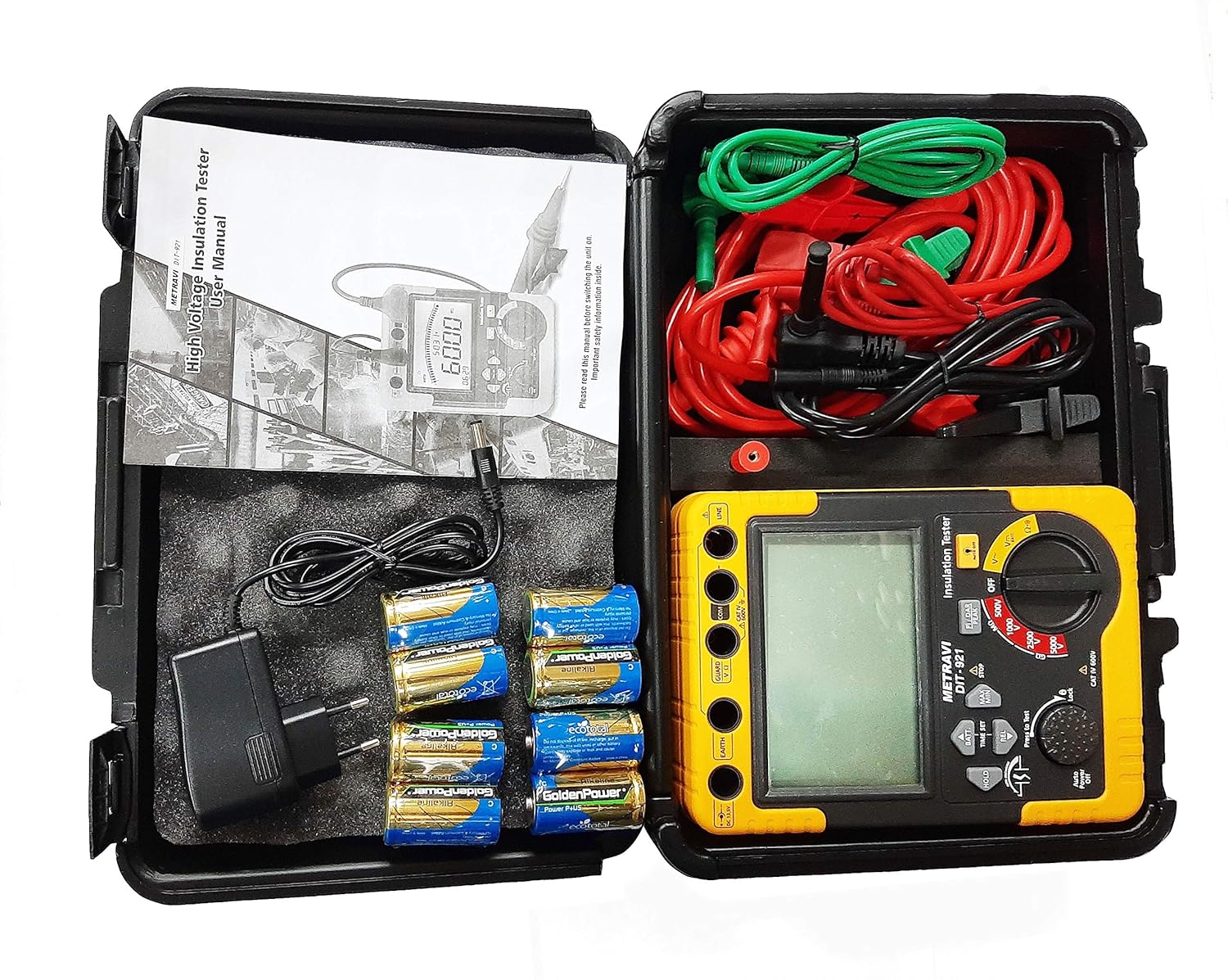 Metravi DIT-921 Digital Insulation Tester Battery cum Mains Operated