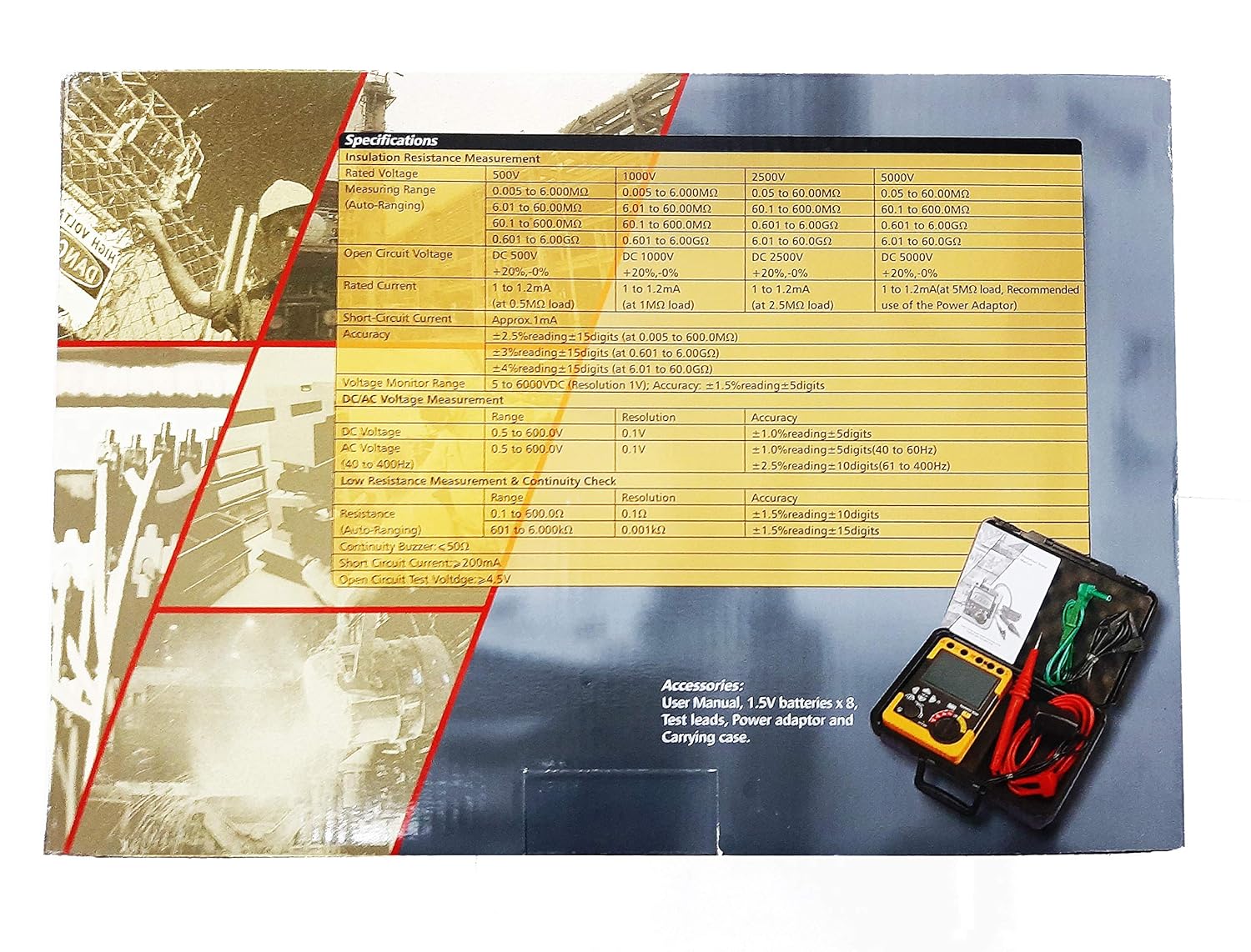 Metravi DIT-921 Digital Insulation Tester Battery cum Mains Operated