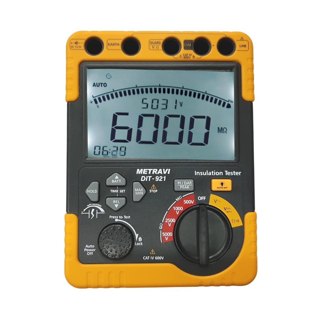 Metravi DIT-921 Digital Insulation Tester Battery cum Mains Operated