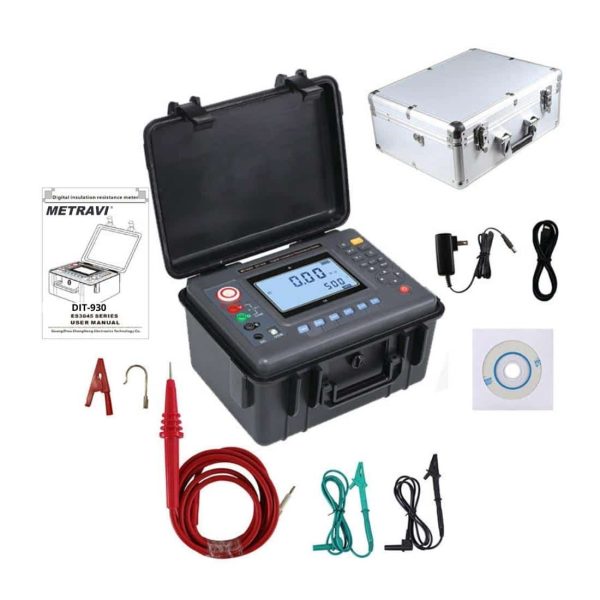 Metravi DIT-930F 15kV Digital Insulation Resistance Meter