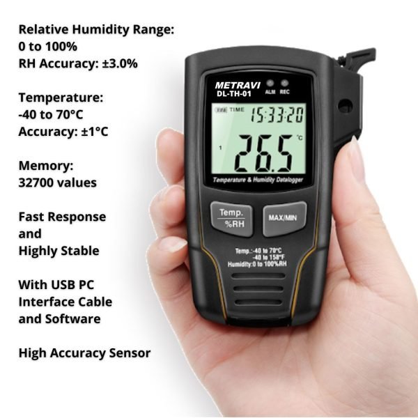 METRAVI DL-TH-01 Temperature and Humidity Data Logger
