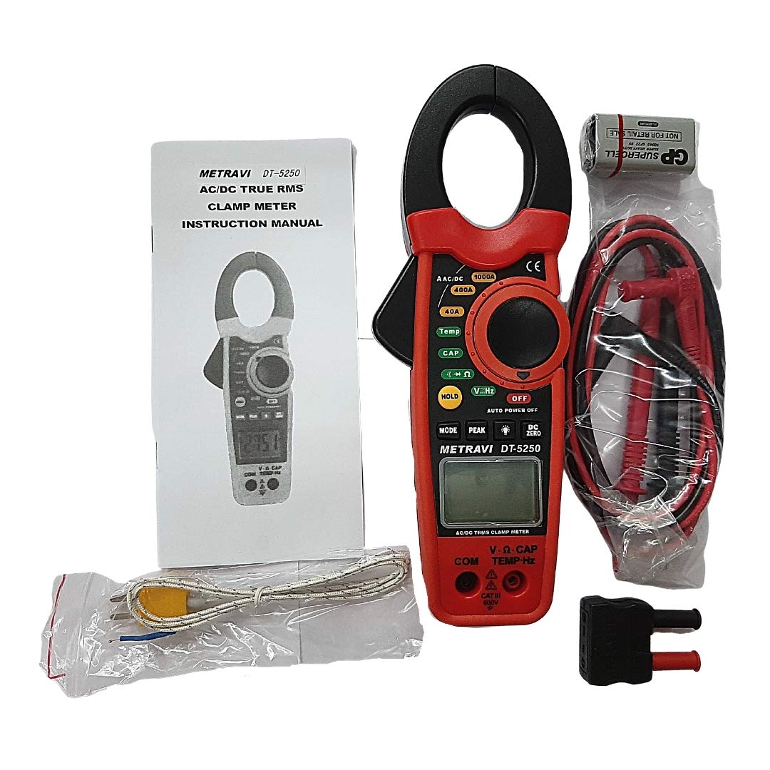 Metravi DT-5250 Digital TRMS AC|DC Clamp Meter