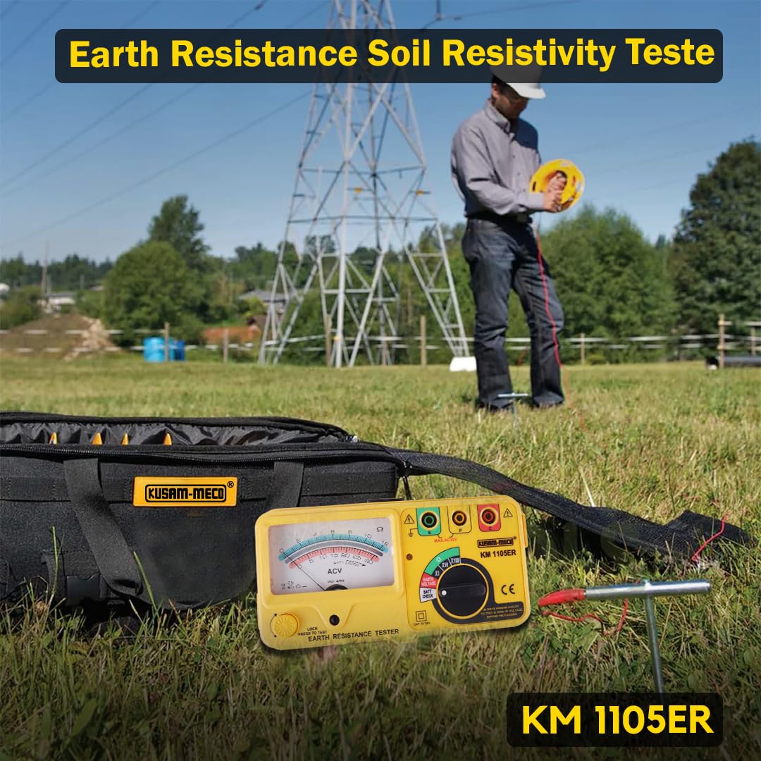 Kusam Meco KM 1105 ER Analogue Earth Resistance Tester