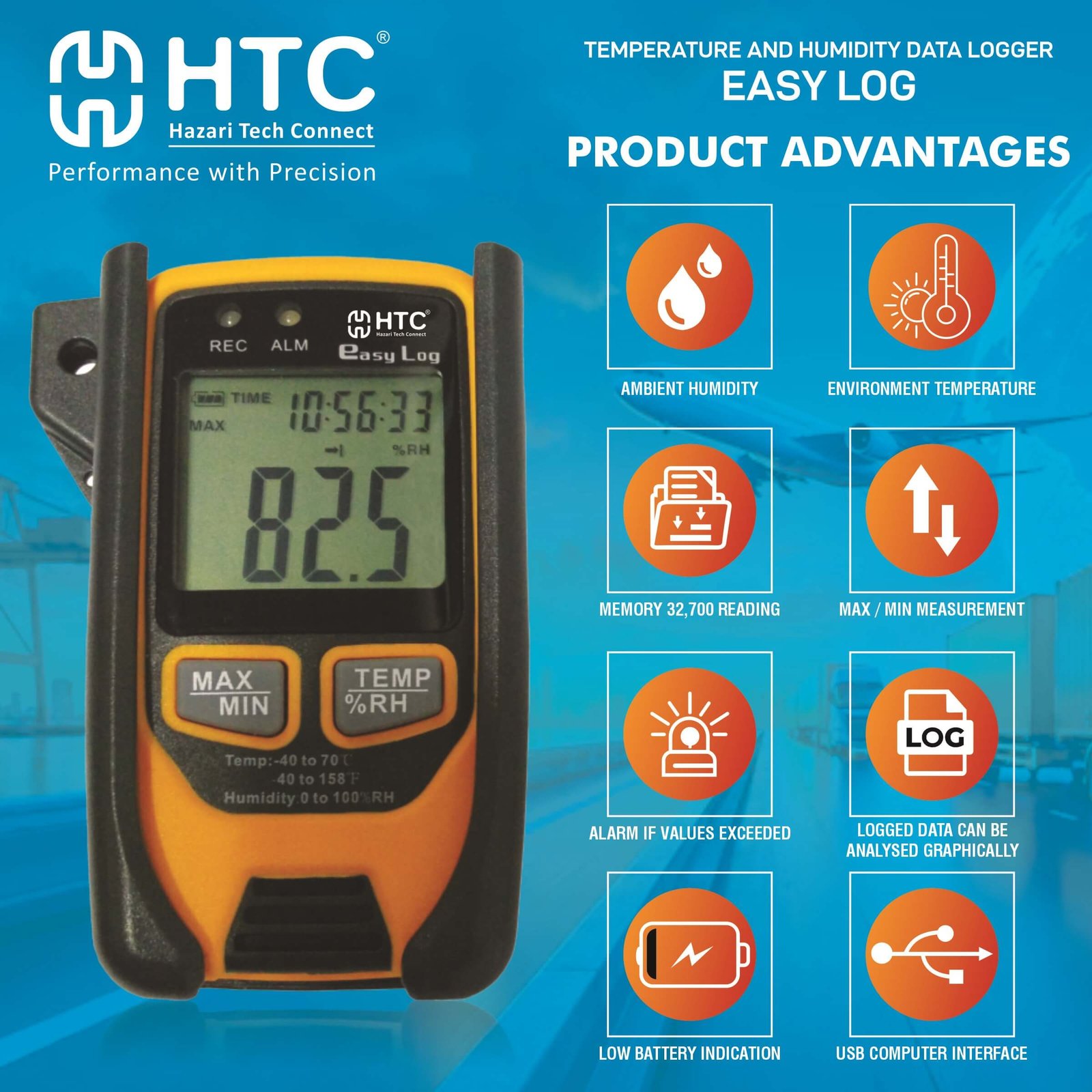 HTC-Easy Log – Temperature & Humidity Data Logger