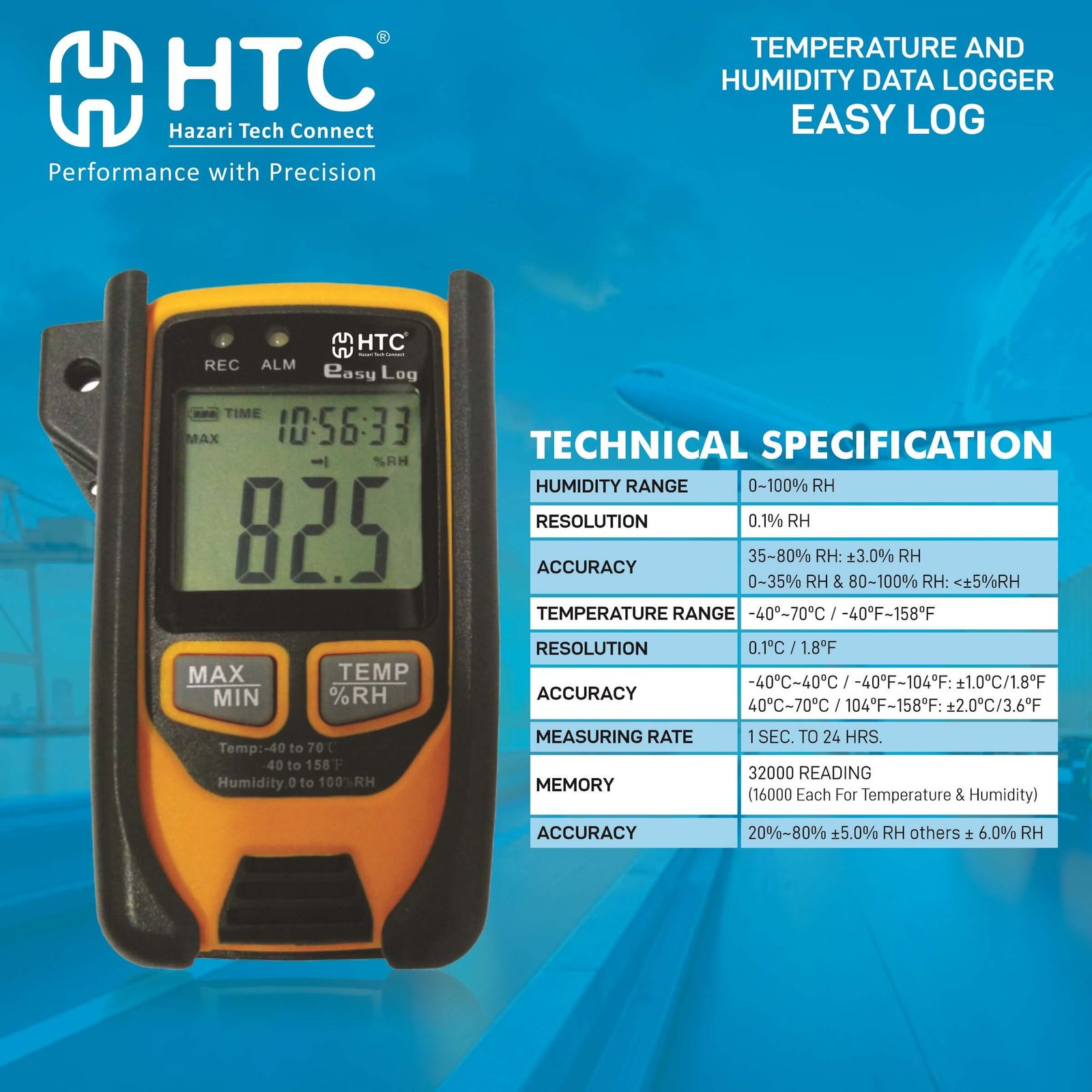 HTC-Easy Log – Temperature & Humidity Data Logger