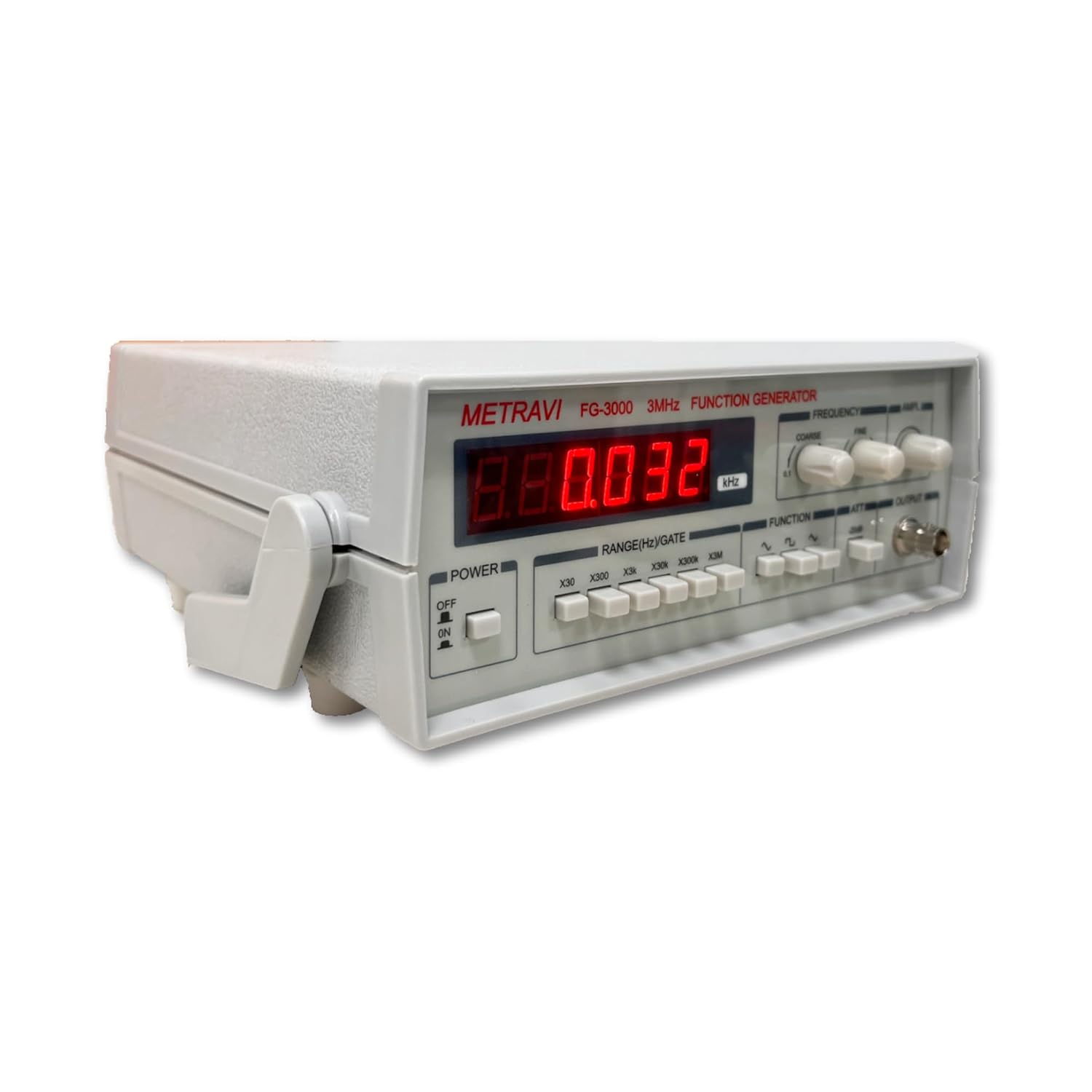 Metravi FG-3000 1MHz Digital Function Generator with 6 LED Digit Display