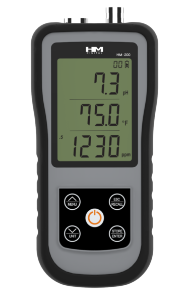 HM-200 Portable pH/EC/TDS/Temp Monitor