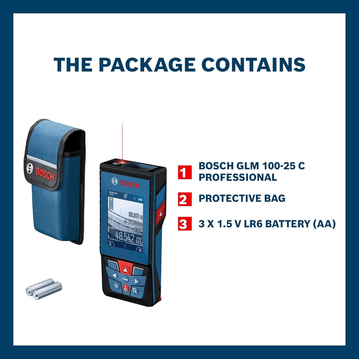 BOSCH GLM 100-25 C Professional Laser Measure