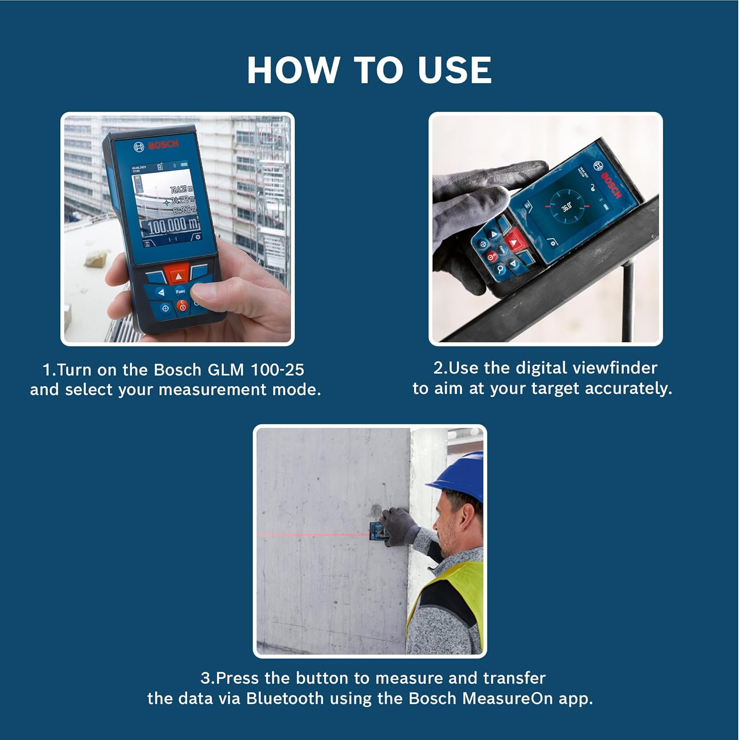 BOSCH GLM 100-25 C Professional Laser Measure