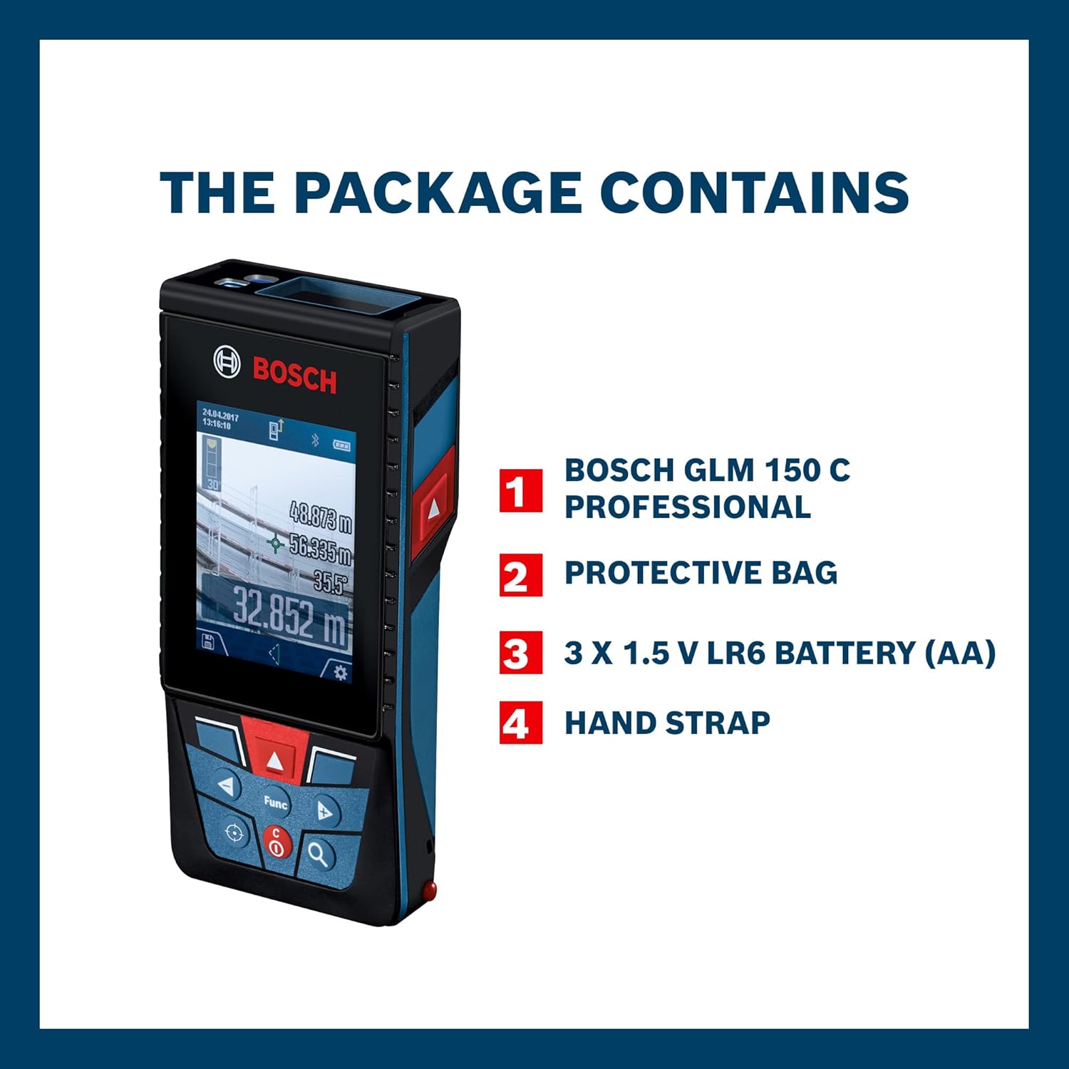 BOSCH GLM 150 C Professional Laser Measure – 150m