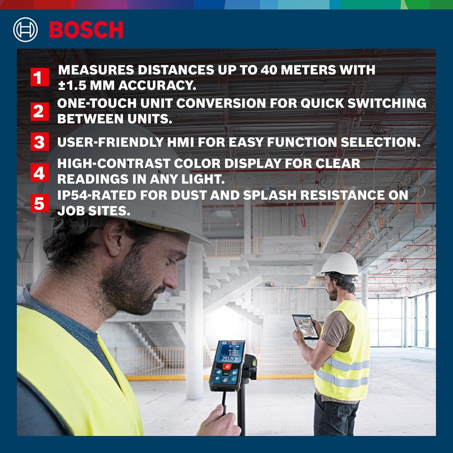 BOSCH GLM 400 Laser Distance Measurer (40M Range)
