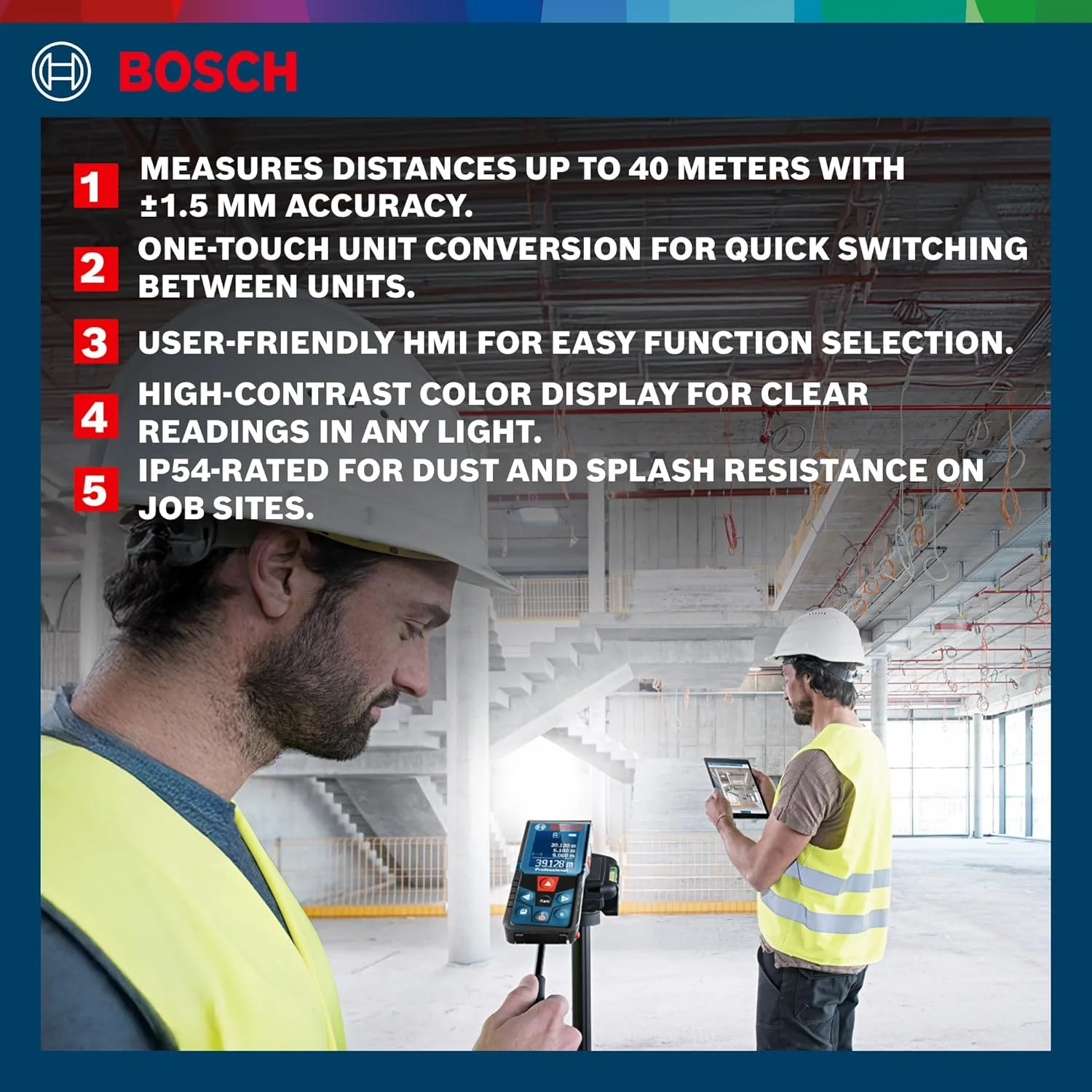 BOSCH GLM 400 Laser Distance Measurer (40M Range)
