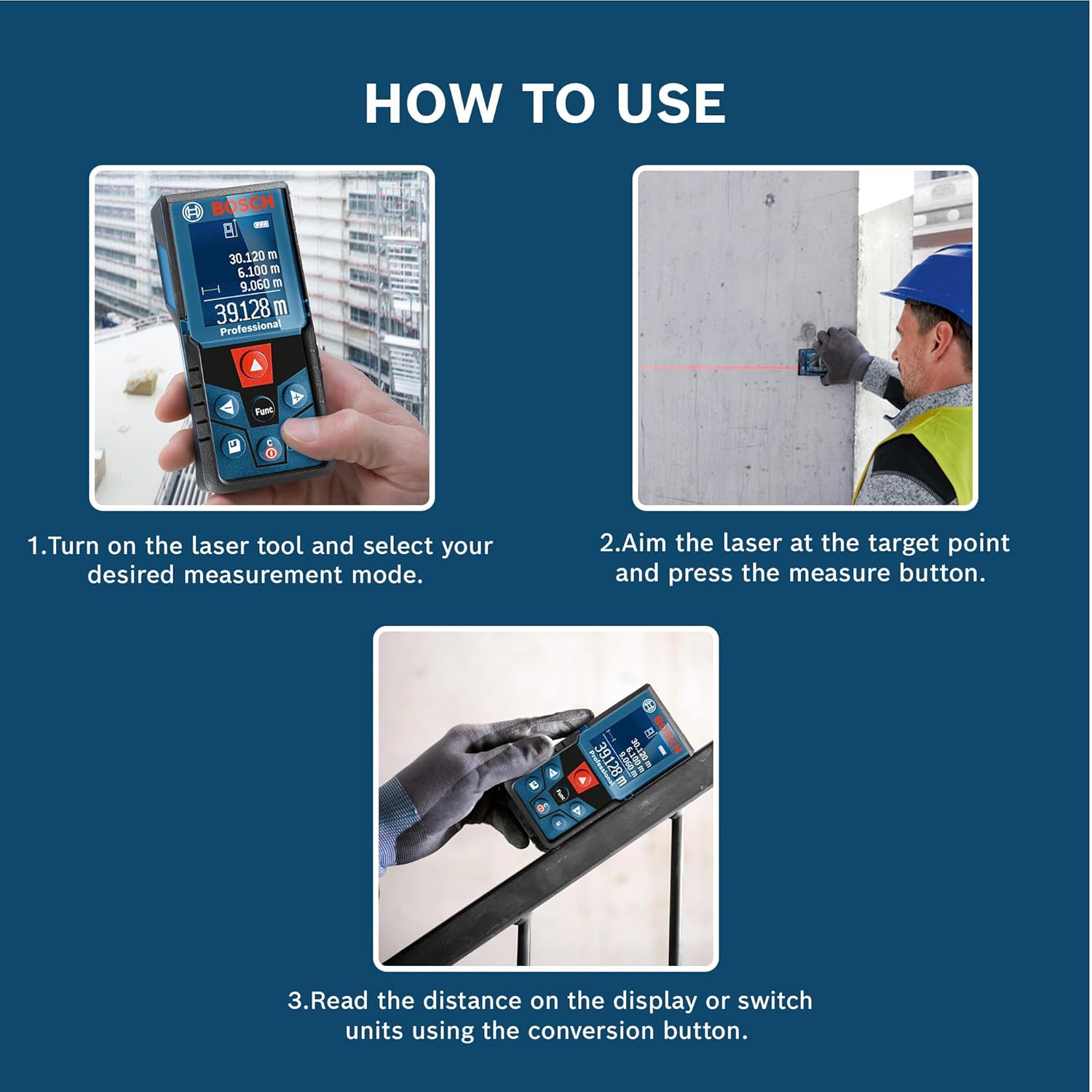 BOSCH GLM 400 Laser Distance Measurer (40M Range)