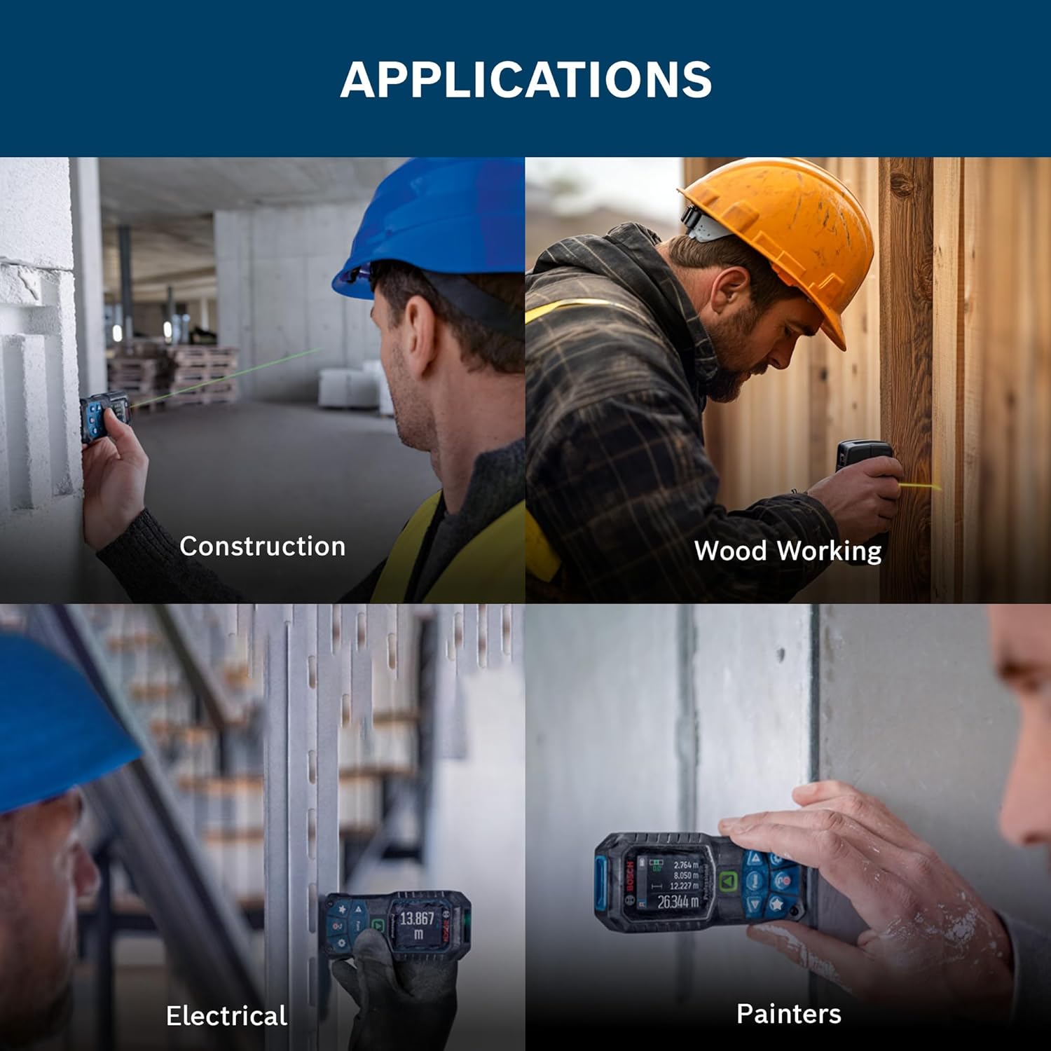 BOSCH GLM 50-23 G Professional Laser Measurer| 2-in-1 Distance & Angle Measurer
