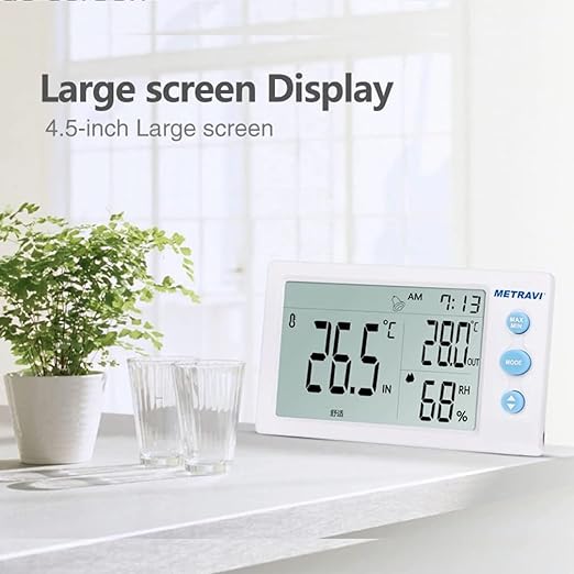 Metravi HT-12 Temperature and Humidity Meter with External Probe