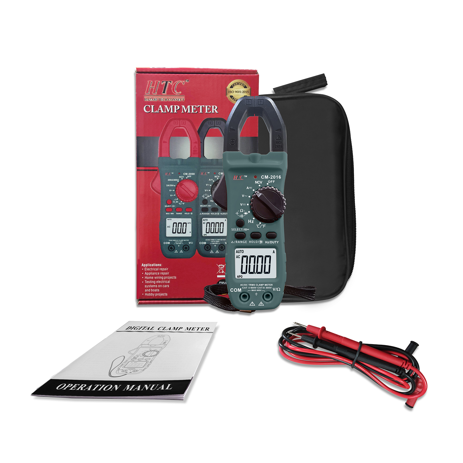 HTC-CM-2016-AC| DC 600A  DIGITAL CLAMP METER