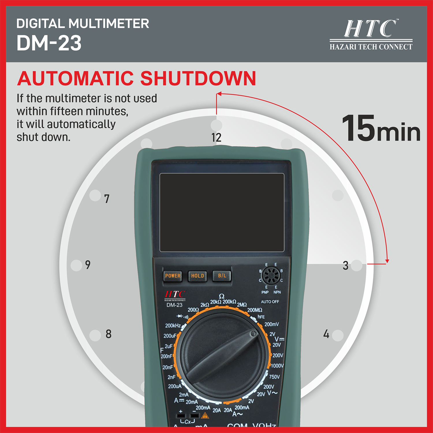 HTC-DM-23-DIGITAL MULTIMETER