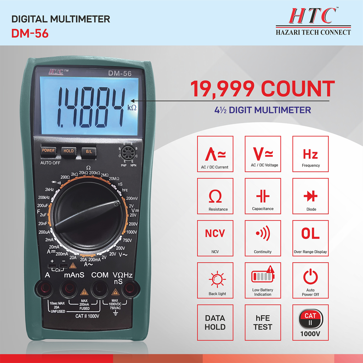 HTC-DM-56-DIGITAL MULTIMETER