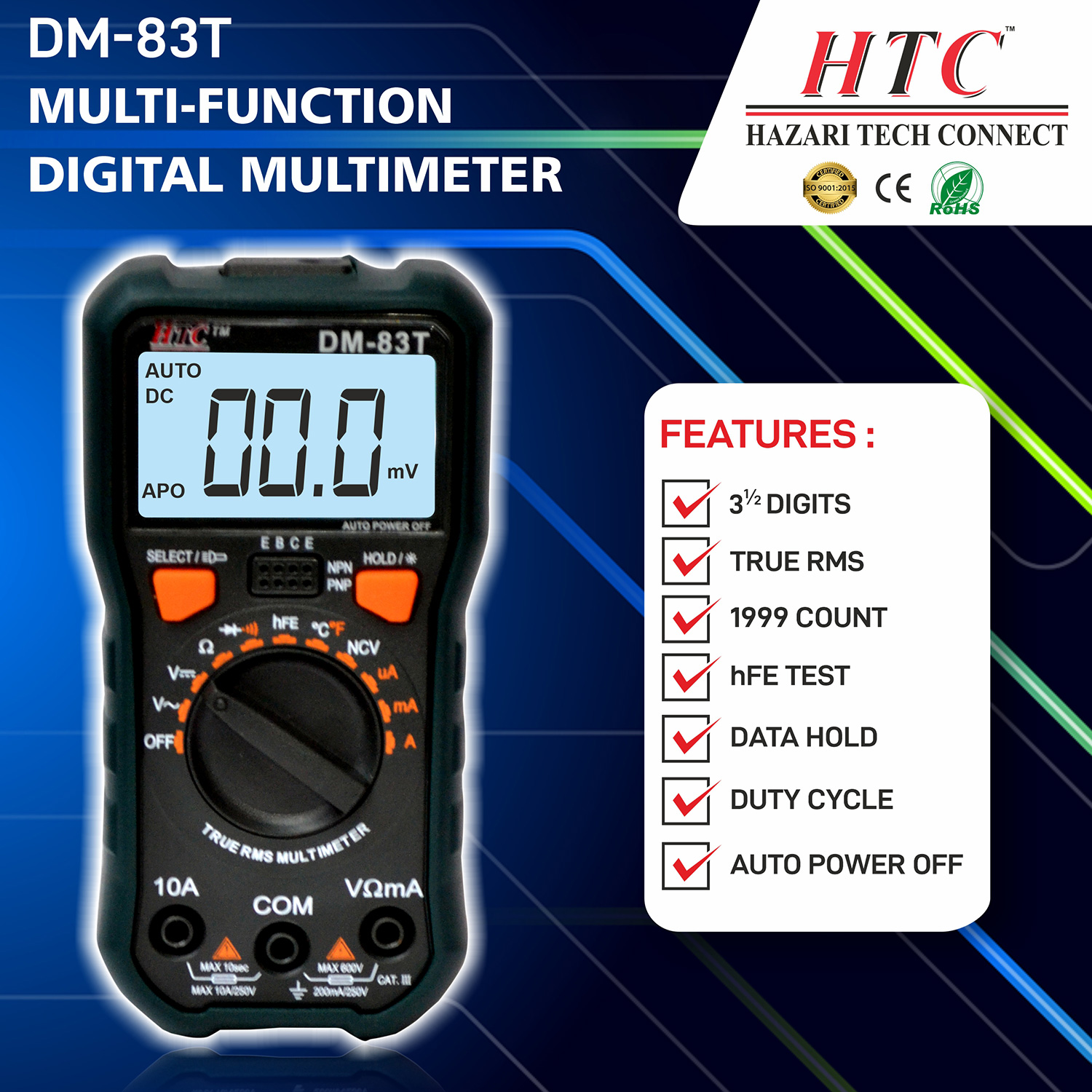 HTC-DM-83T-DIGITAL MULTIMETER