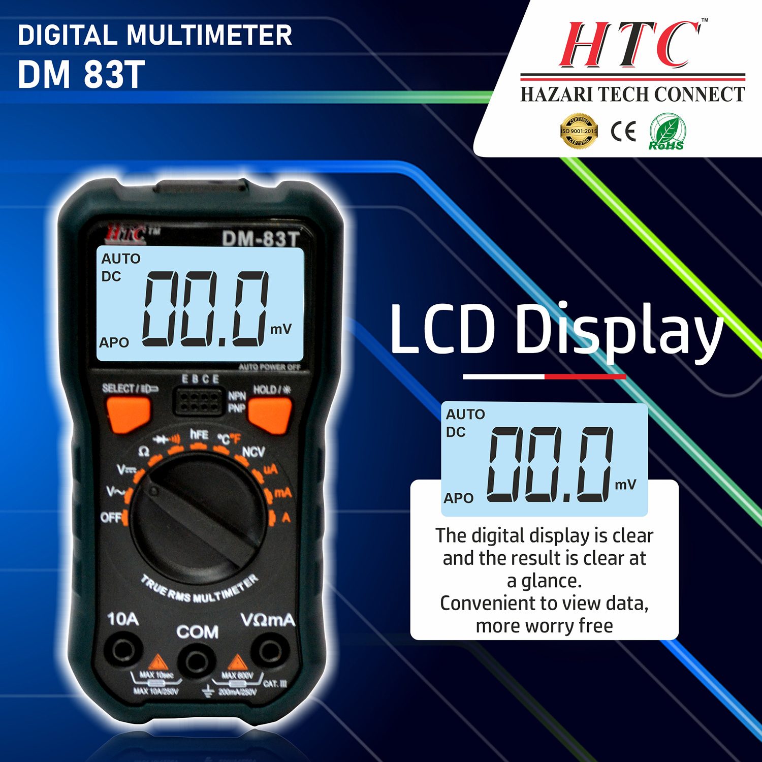 HTC-DM-83T-DIGITAL MULTIMETER
