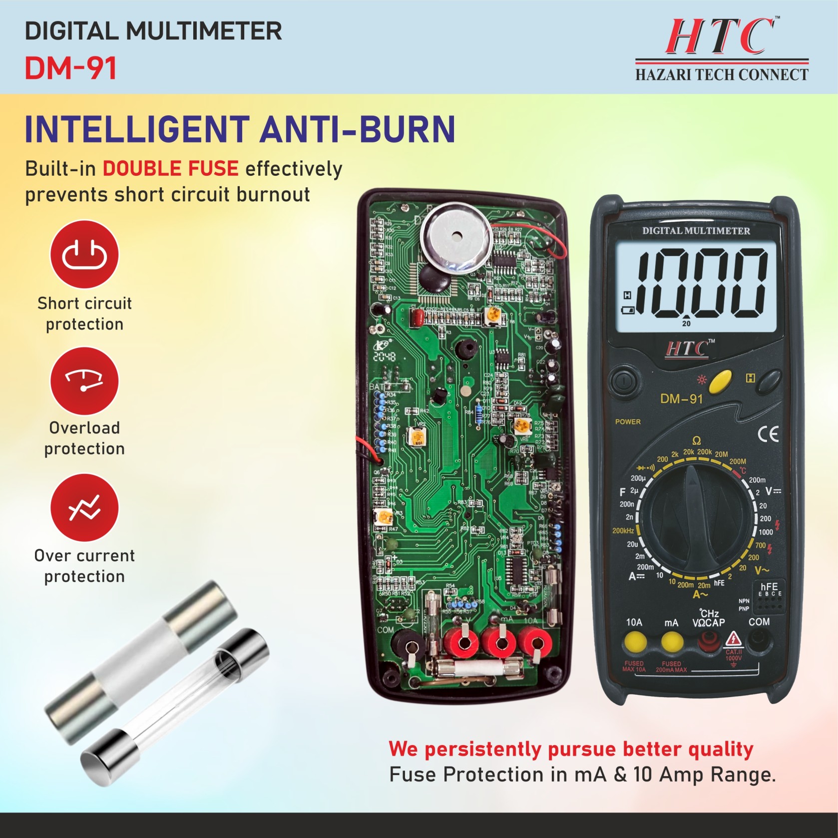HTC DM-91 Digital Multimeter