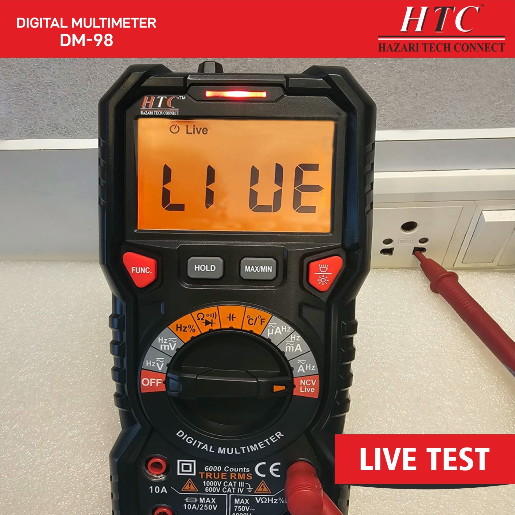 HTC-DM-98-DIGITAL MULTIMETER