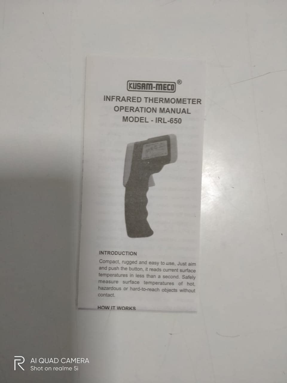 Kusam Meco IRL 650 IR Infrared Thermometer