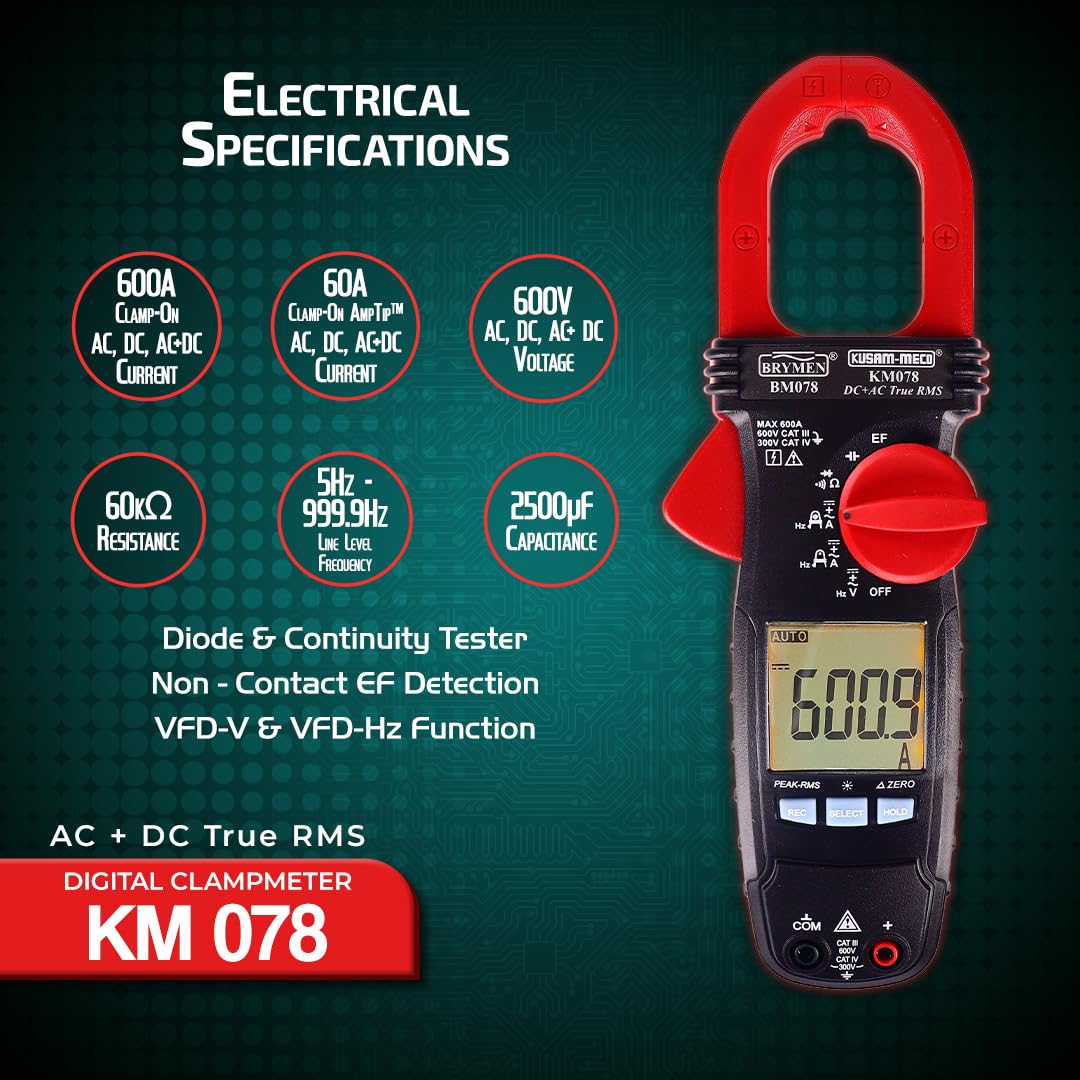 Kusam Meco KM 078 ul ' APPROVED DIGITAL CLAMP METER